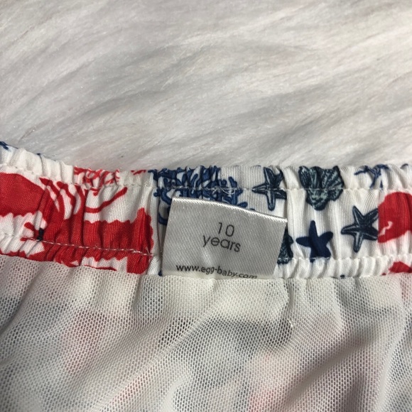 Egg By Susan Lazar Swim Trunks Boys 10 Lobster - Picture 2 of 5